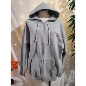 Disney Store VTG Embroidered Mickey Full Zip Hoodie Sweatshirt Womens Size 2X
